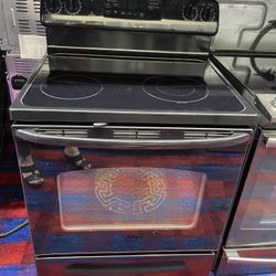 Ge Electric Stove Black 