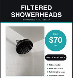Hard water filtered showerhead brand new