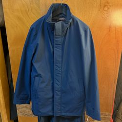 Men's Classic Navy Raincoat size S