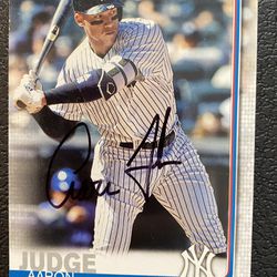 Aaron Judge Autographed  Card New York Yankees Thumbnail