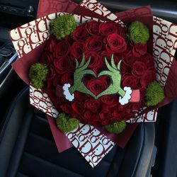 Grinch Roses 50 Rosas Ramo
