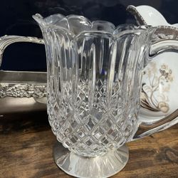 VINTAGE  Glass Pitcher/ Wine Holder