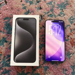 Good Condition iPhone 15 Pro Max Factory Unlocked Black Titanium 256GB