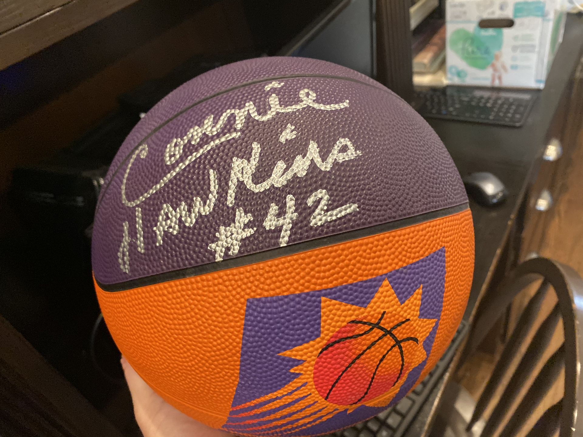 Phoenix Suns Connie Hawkins Signed Basketball