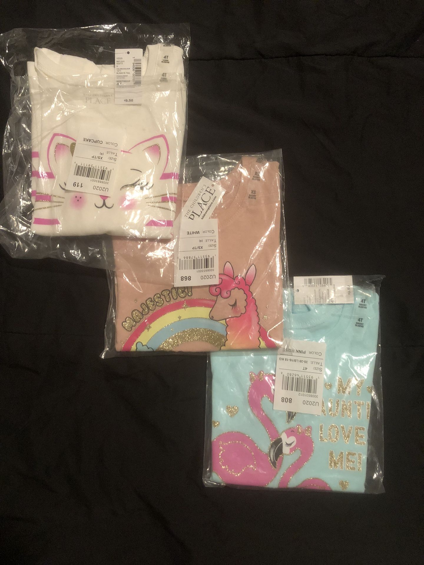 Girls T-shirts 100% Cotton Bundle Size 4t