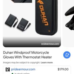 AWSOME DUHAN ELECTRIC HEATING GLOVES / CHARGE BATTERIES was $100