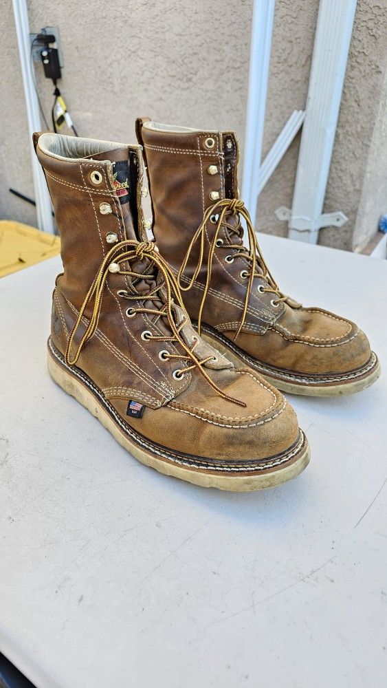 Mens Thorogood Work Boots Size 10 EE 