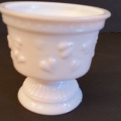 Vintage Milk Glass Footed Custard Dish