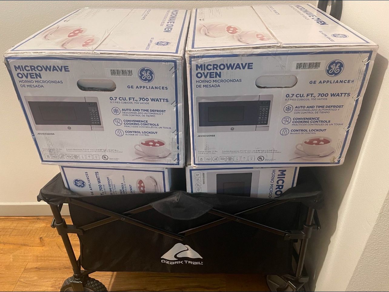 GE Microwave Oven Stainless Steel Finish