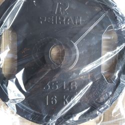 300lb Olympic weight set with barbell and clips