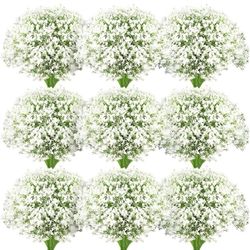 sleen 100 Pieces Artificial Flowers Plastic Baby Breath Flowers
