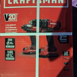 $100 CRAFTSMAN V20 RP 2-Tool Brushless Power Tool Combo Kit