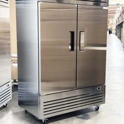 NSF Reach In Two Door Refrigerator SS interior AKR-13781