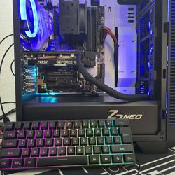 Gaming pc i7-6700, gtx 1660 super, 16 gb ram, nvme, hdd, wifi, keyboard and mouse 