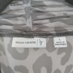 Susan Graver Dark Gray W/Light Gray 