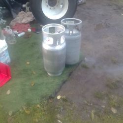 Empty Forklift Propane Tanks