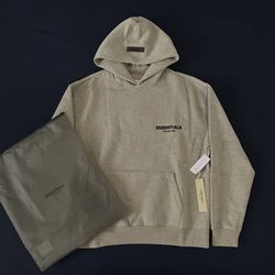 Essentials Dark Oat Hoodie
