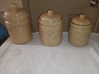Set of 3 cookie Jars