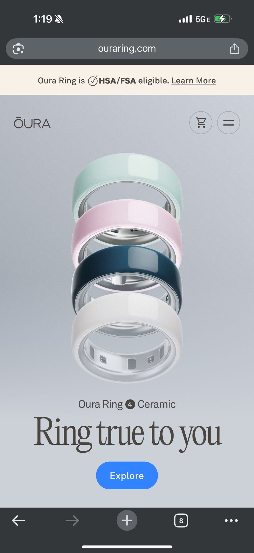 $300 Brand New Ouraring