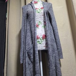 Mossimo Cardigan  Gray Sz Xlg