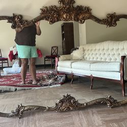 Mirror - Large Faux Antique Hanging Mirror