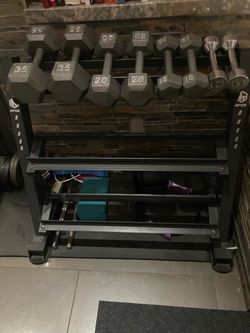 Apex Weight Rack with Assorted Dumbbells / Weights