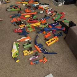 Over 50 Nerf Guns 