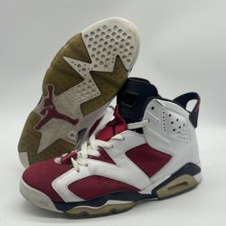Nike Air Jordan 6 Carmine Red 2014 384664-160 Men’s Size 9.5 