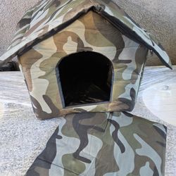 New outdoor waterproof comoflauge dog cat house for small pets