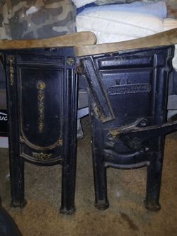 Vintage theater seat end pieces