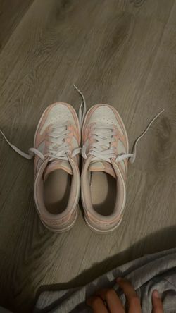 Pink nike dunk low