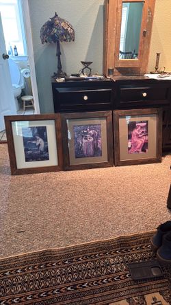 Set of 3 Framed Classical Art Prints