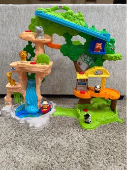 Fisher-Price Little People safari playset with safari truck