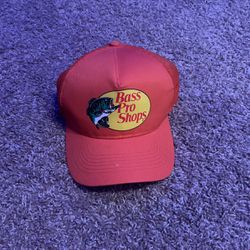 orange bass pro shop hat