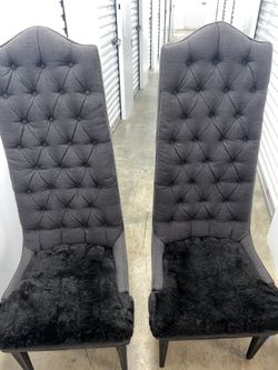 Two Black High End Chairs For Sale $250
