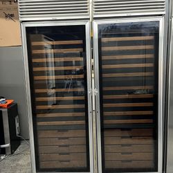Viking Panel Ready Built In 60” Wine Cellar Column Set