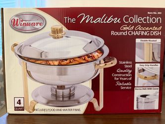 Winware Malibu 4 Qt Round Chafing Dish