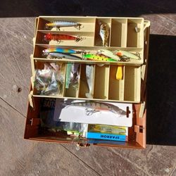 Fishing Box Full Of Fishing Lures