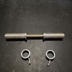 Loadable Cap Olympic Dumbell With Collar Clamps