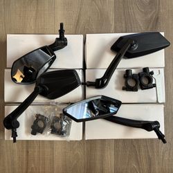 Handlebar Side Mirrors  For Bicycles, Motorcycles, Electric scooters 