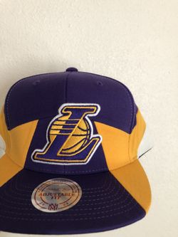 Los Angeles Lakers Mitchell And Ness Snapback Hat NEW