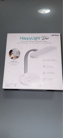 Verilux HappyLight Duo 2-in-1 Light Therapy & Task Desk Lamp