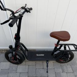 Electric Scooter With Seat