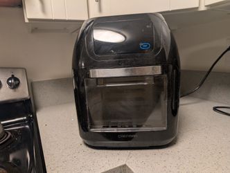 CHEFMAN Multifunctional Digital Air Fryer+ Rotisserie, Dehydrator, Convection Oven, 17 Touch Screen Presets Fry, Roast, Dehydrate, Bake, XL 10L Family