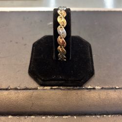Macaroni 10k 7.5 In. Bracelet 