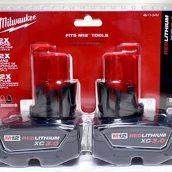 Milwaukee
M12 12-Volt 3.0Ah Lithium-Ion Compact Battery Pack