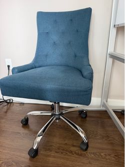 New, Boxed Office chair fabric, blue color