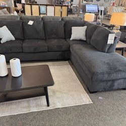 Brand New Altari 2 Piece Sleeper Sectional With Chaise Slate