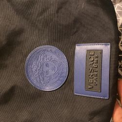 versace drawstring bookbag/carry bag