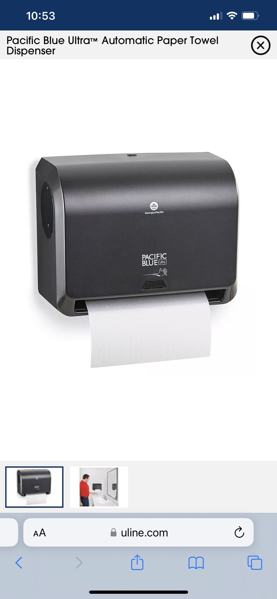 Pacific Blue Ultra™ Automatic Paper Towel Dispenser